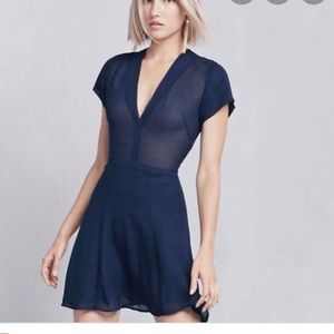 Reformation Athena Dress in Black XS